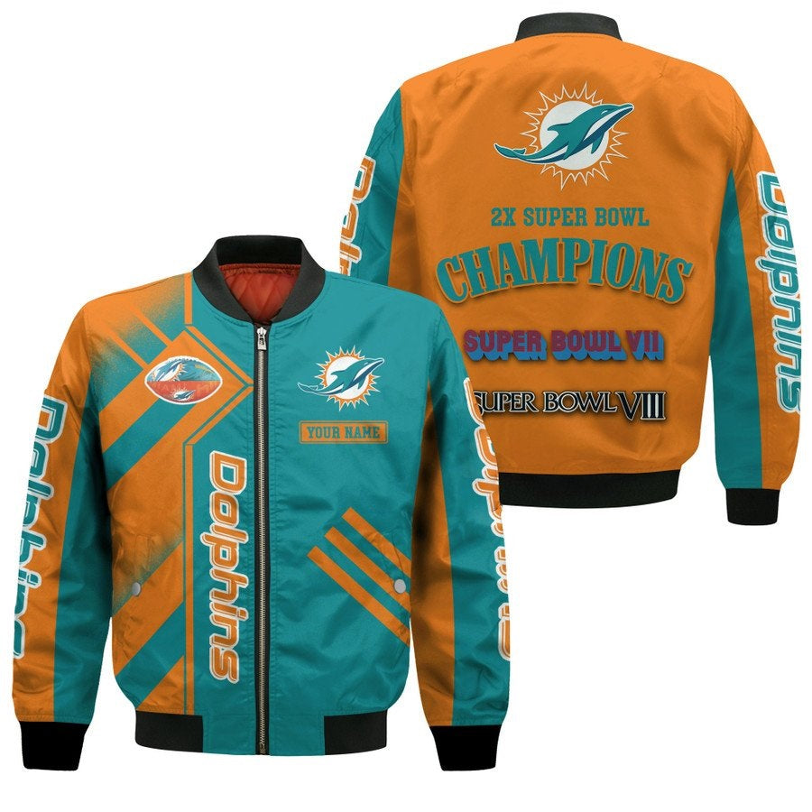 Miami Dolphins Super Bowl Champions Bomber Jacket USA Jackets