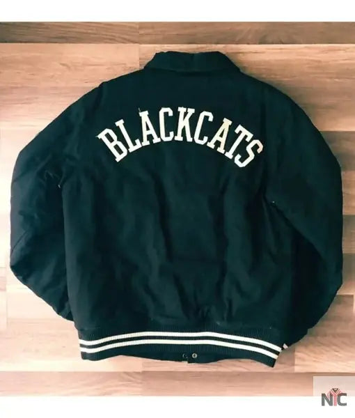 10 Deep Black Cats Jacket