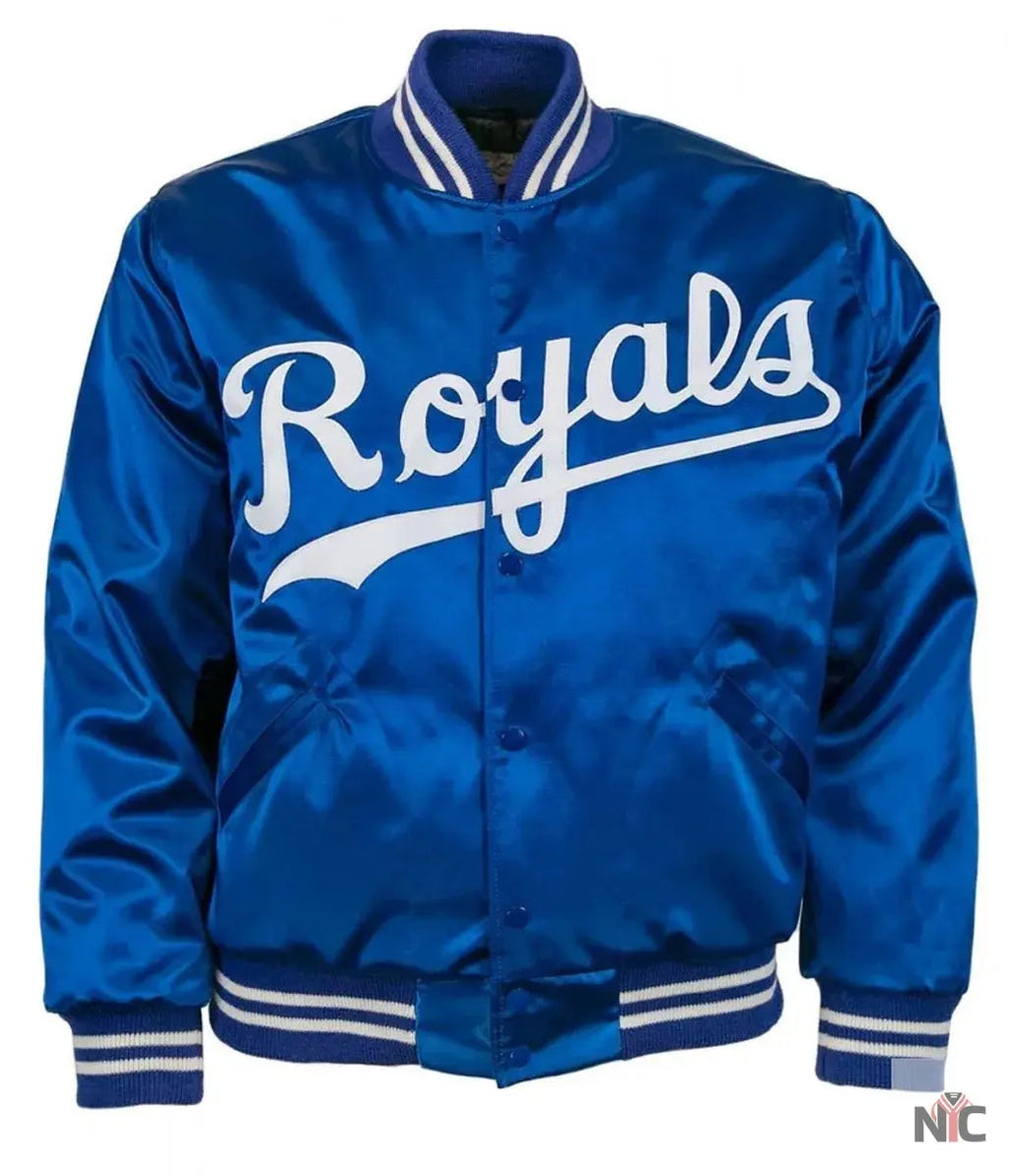 1969 Kansas City Royals Bomber Satin Jacket Clanton Jacket
