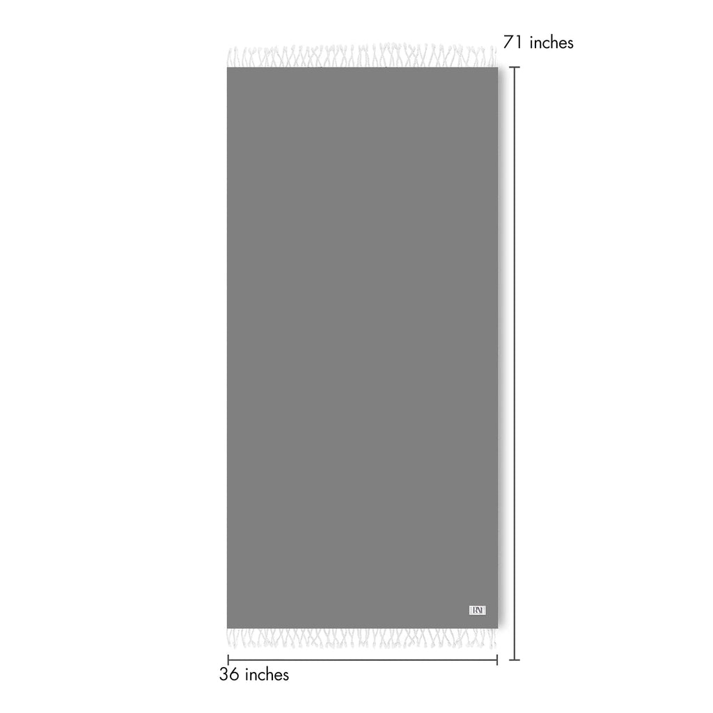 Artisan's Zigzag Turkish Peshtemal Beach Bath Gym Yoga Towel 36” x 71”