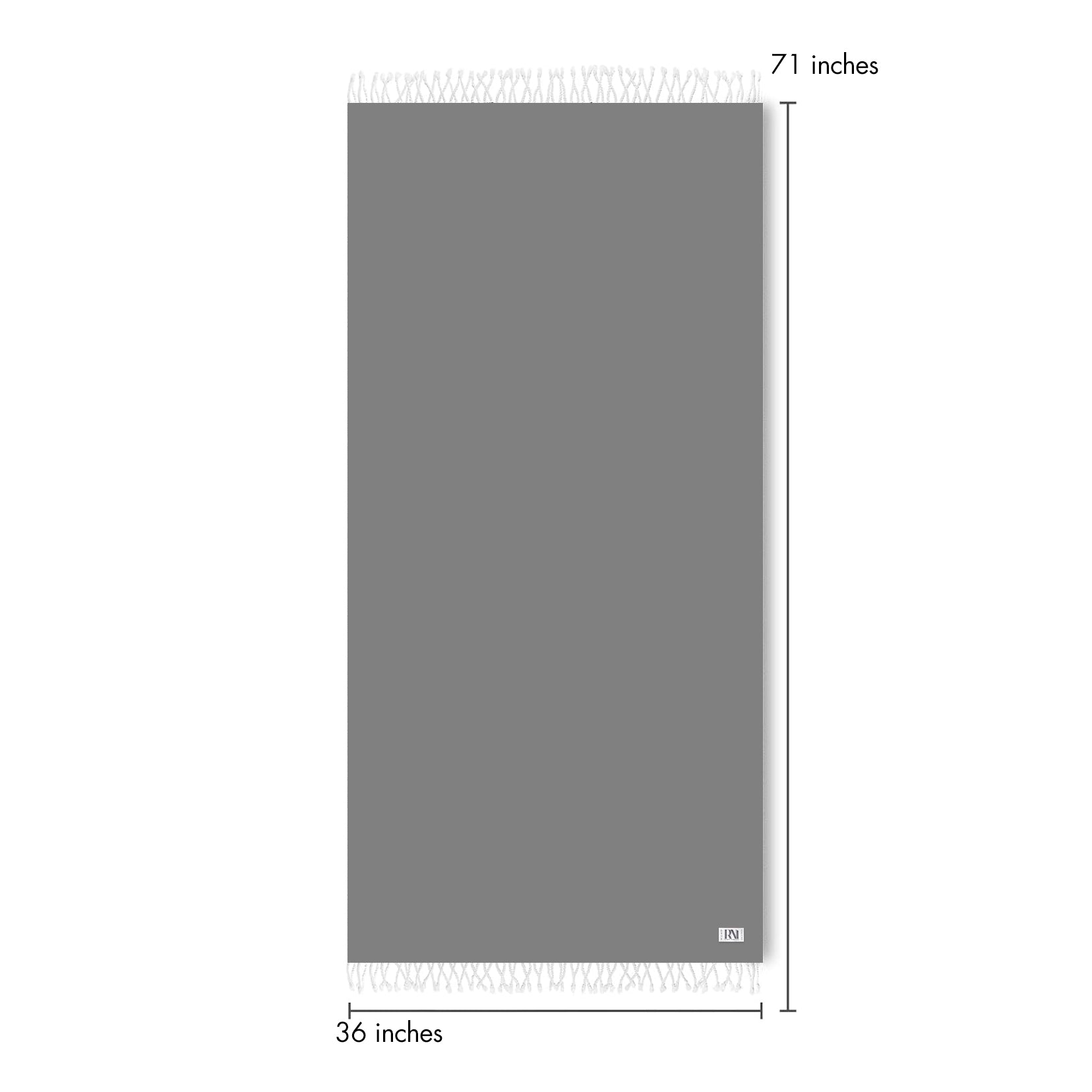 Artisan's Zigzag Turkish Peshtemal Beach Bath Gym Yoga Towel 36” x 71”