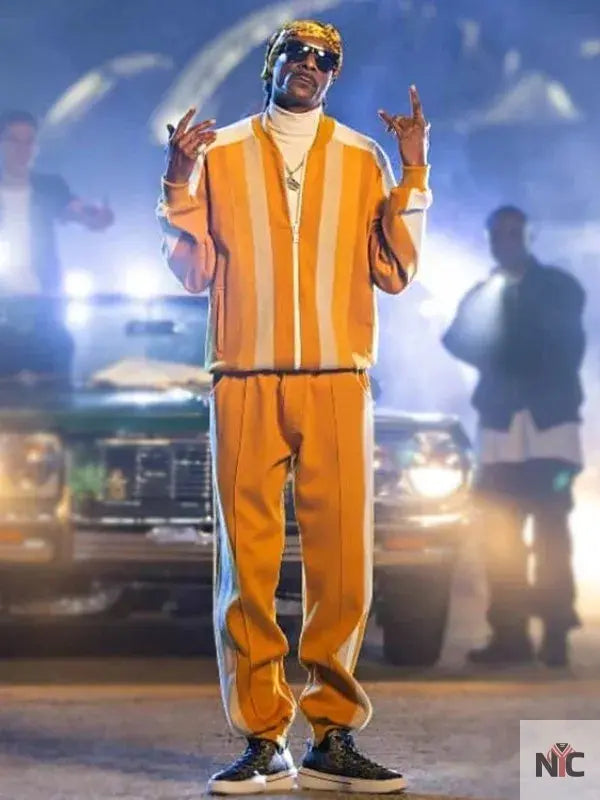 2023 MNF Snoop Dogg Yellow Tracksuit Clanton Jacket