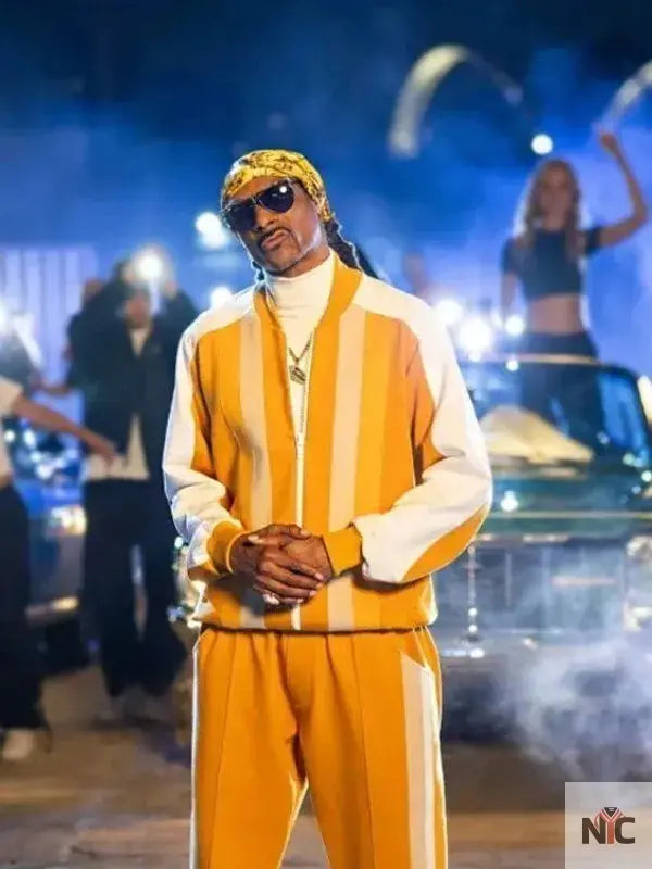 2023 MNF Snoop Dogg Yellow Tracksuit Clanton Jacket