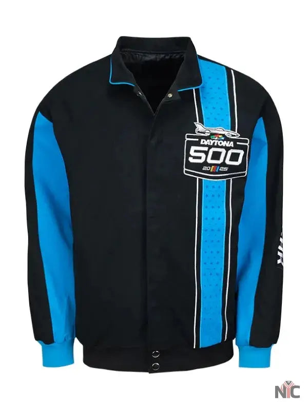 2025 Daytona 500 Black Twill Cotton Jacket Clanton Jacket