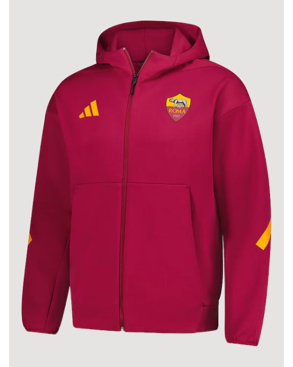 AS Roma Adidas 2025/26 Anthem Red Jacket Clanton Jacket