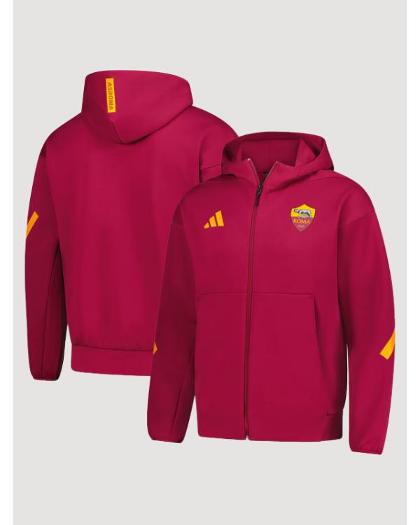 AS Roma Adidas 2025/26 Anthem Red Jacket Clanton Jacket