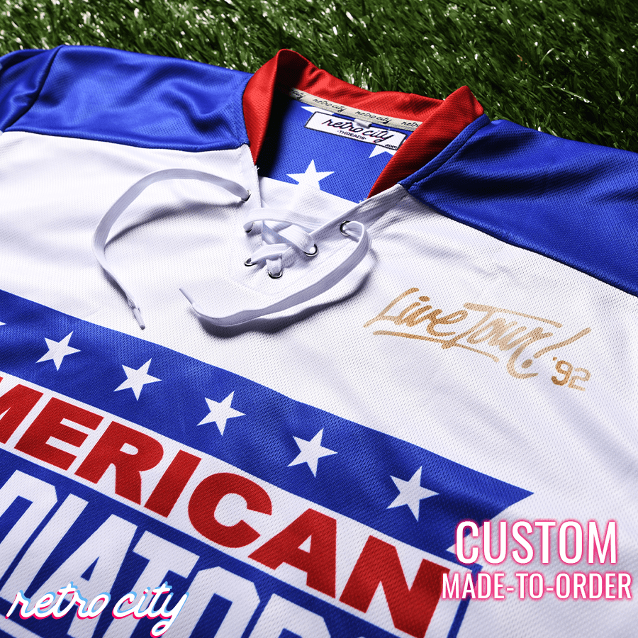 American Gladiators Lace-Up Hockey Sweater Jersey