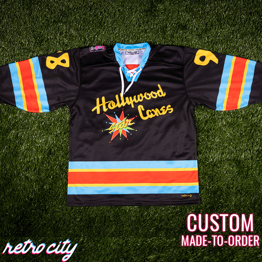 Big Lebowski 'Hollywood Star Lanes' Lace-Up Hockey Jersey Sweater