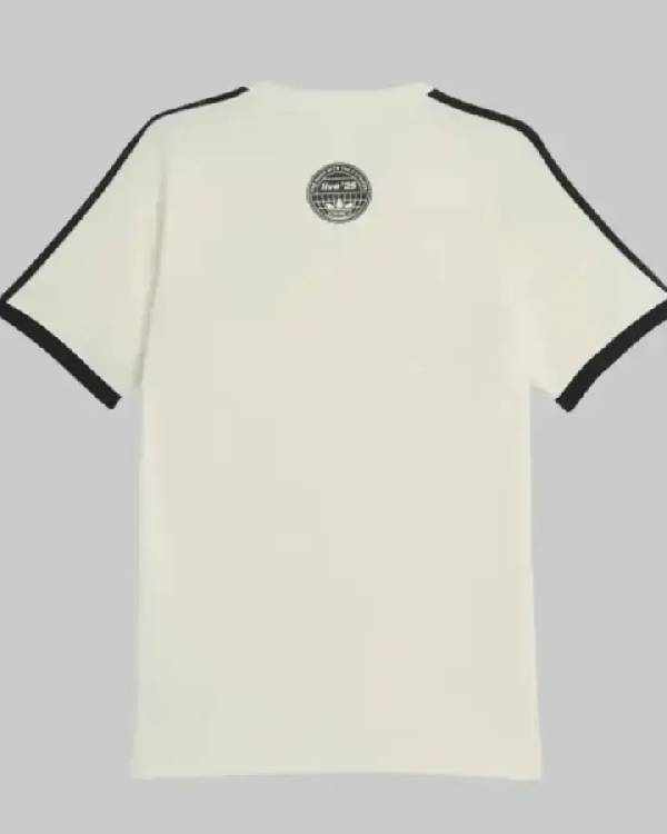 Adidas X Oasis Tour 3 Stripes Cream T-Shirt Clanton Jacket