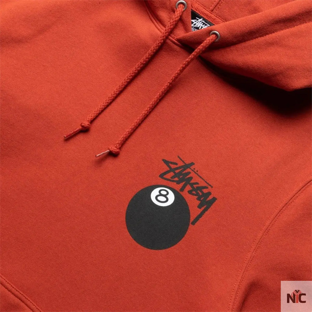 8 BALL Unisex Red Hoodie Clanton Jacket