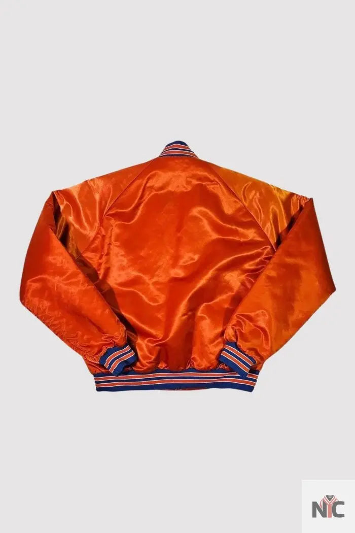 80s Denver Broncos Orange Bomber Jacket Clanton Jacket