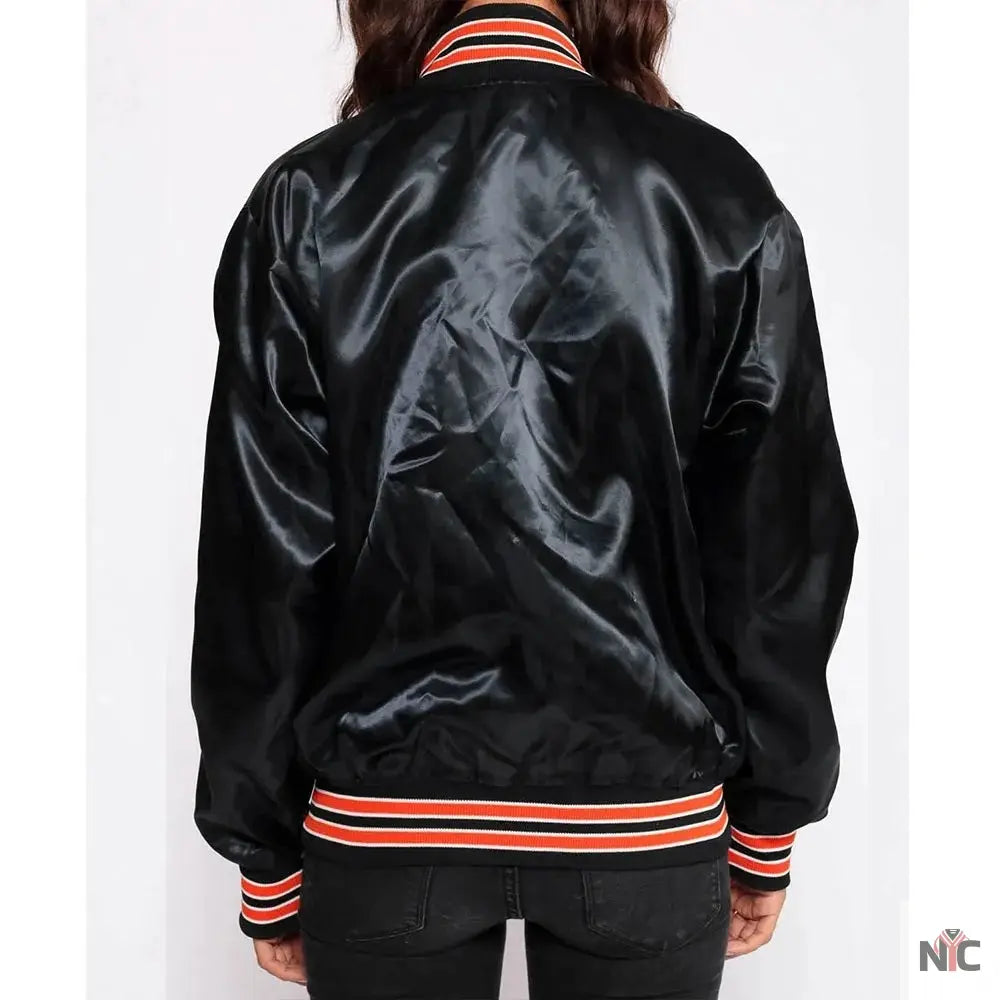 80s San Francisco Giants Bomber Satin Jacket Clanton Jacket