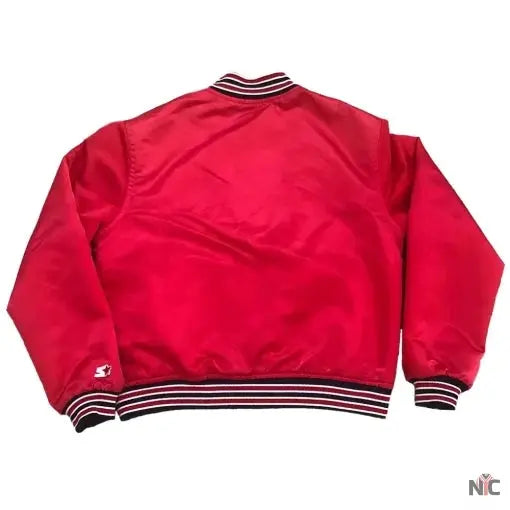 90’s St Louis Cardinals Red Satin Jacket Clanton Jacket