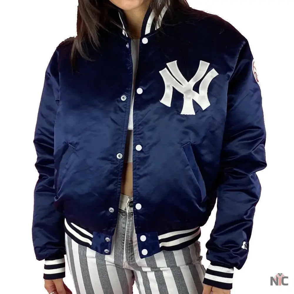 90s New York Yankees Bomber Jacket Clanton Jacket
