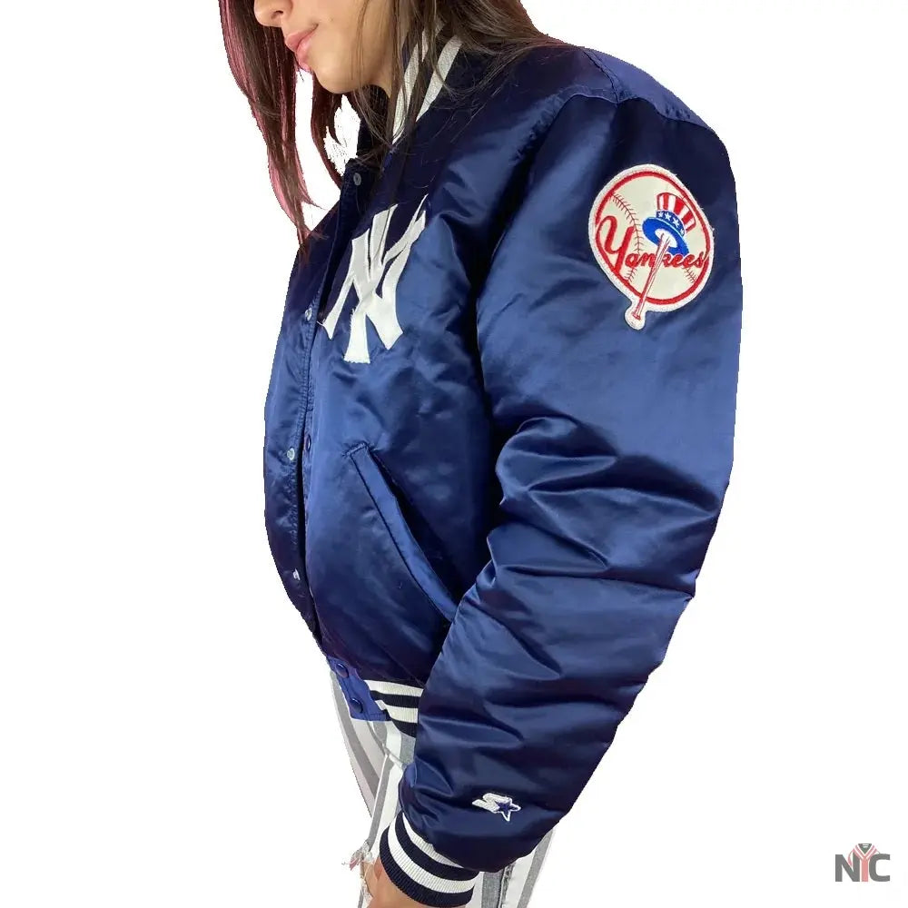 90s New York Yankees Bomber Jacket Clanton Jacket