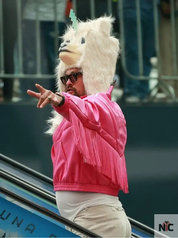 A Minecraft Movie Jason Momoa Pink Bomber Jacket Clanton Jacket