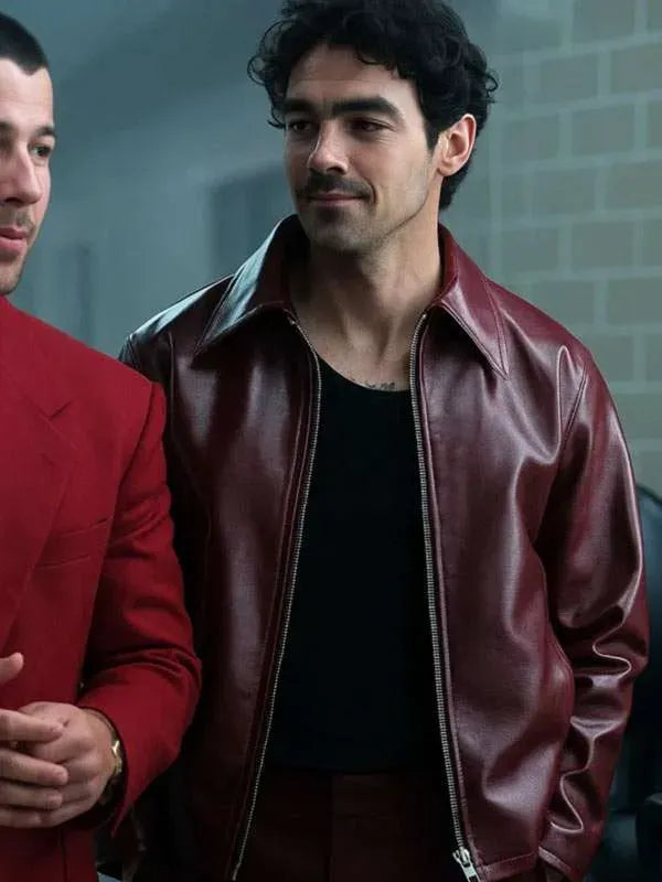 A Very Jonas Christmas Movie Joe Jonas Leather Jacket