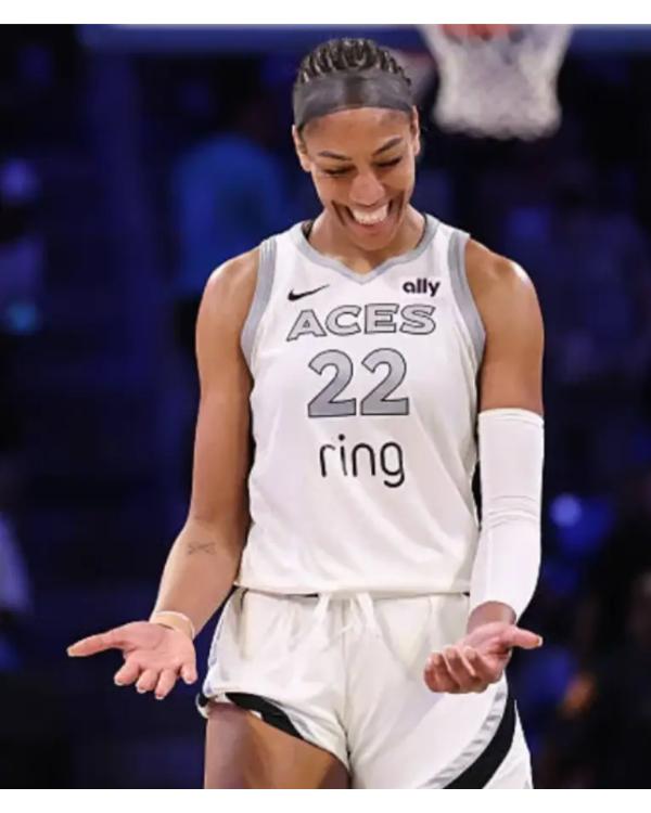A’ja Wilson Las Vegas Aces White Jersey