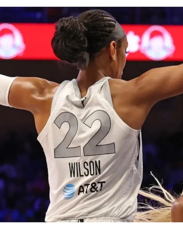 A’ja Wilson Las Vegas Aces White Jersey