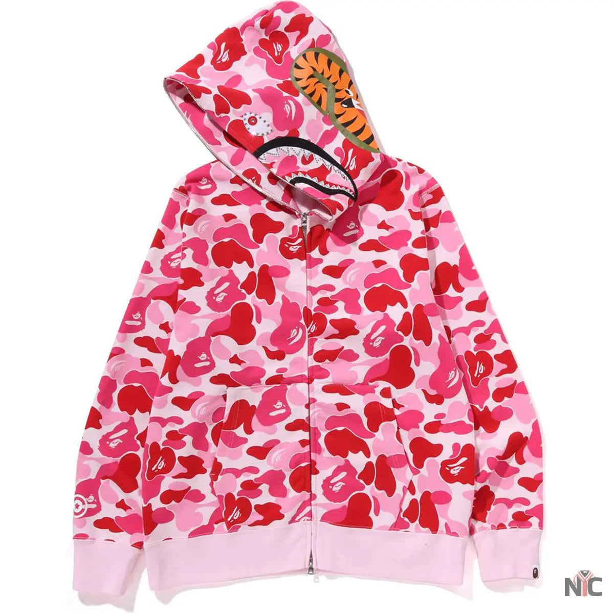 Abc Camo Crystal Stone Shark Full Zip Hoodie Mens Clanton Jacket