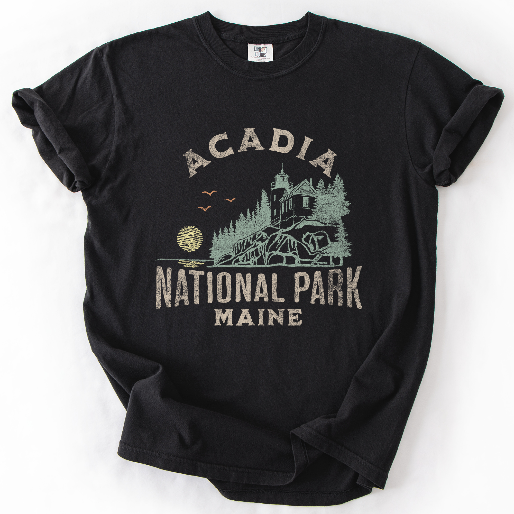 Acadia National Park, Maine, Nature, Outdoors, Camping, Hiking, Comfort Colors T-Shirt