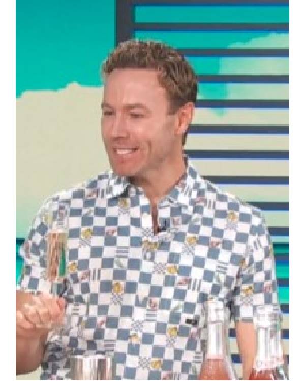 Access Daily Paul Zahn Blue and White Check Shirt Clanton Jacket