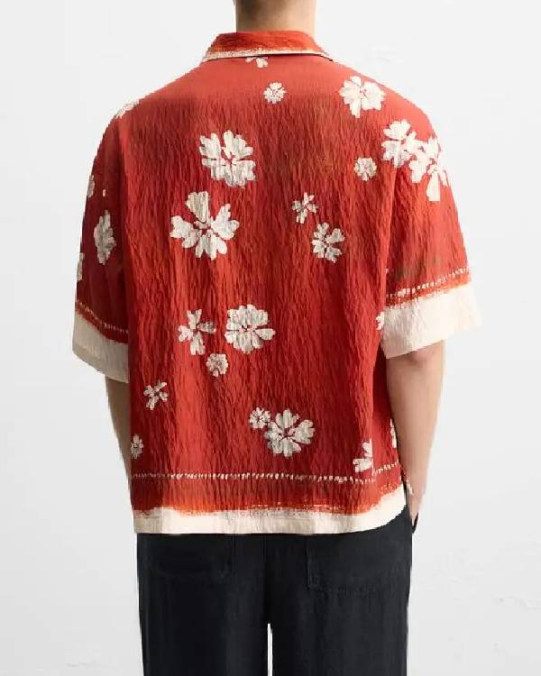 Access Hollywood 2025 Scott Evans Floral Print Shirt Clanton Jacket