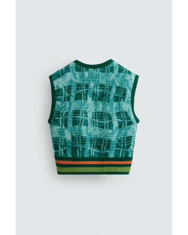 Access Hollywood 2025 Scott Evans Teal Green Graphics Vest