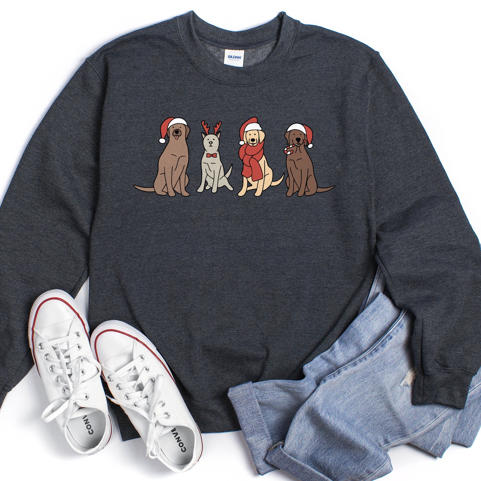 Adorable Christmas Dogs Sweatshirt