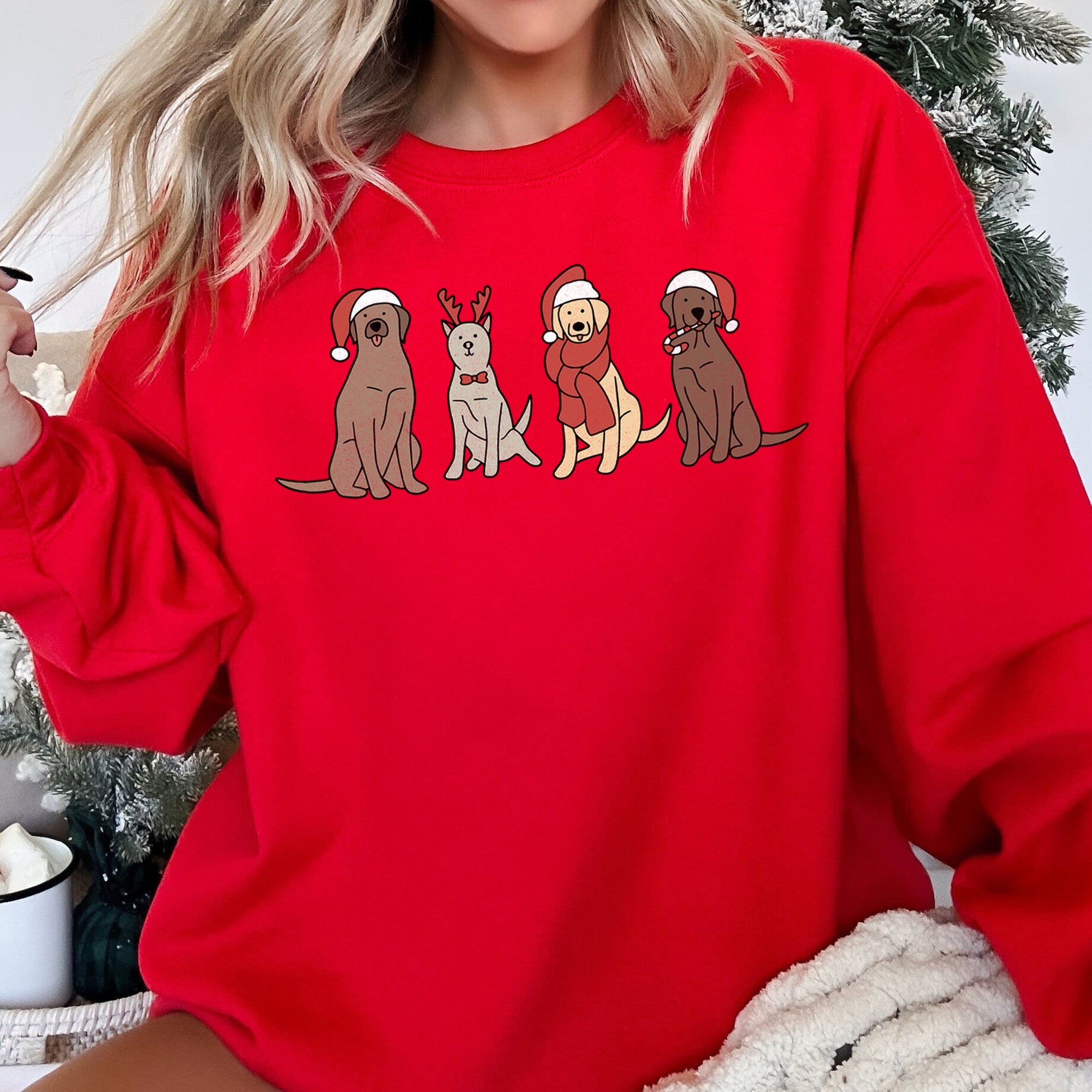 Adorable Christmas Dogs Sweatshirt