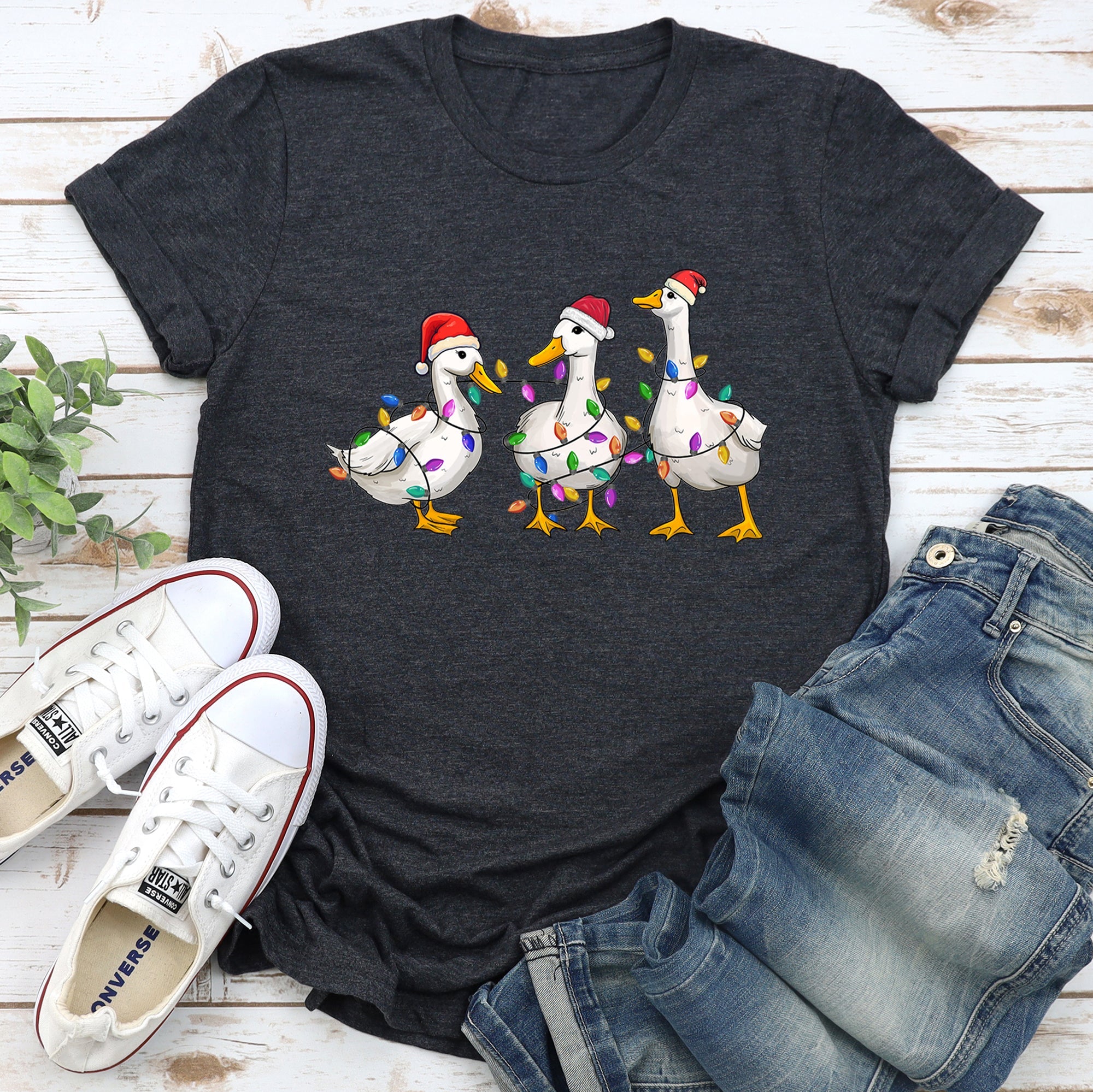 Adorable Christmas Ducks, Santa, Farmlife Super Soft Tees