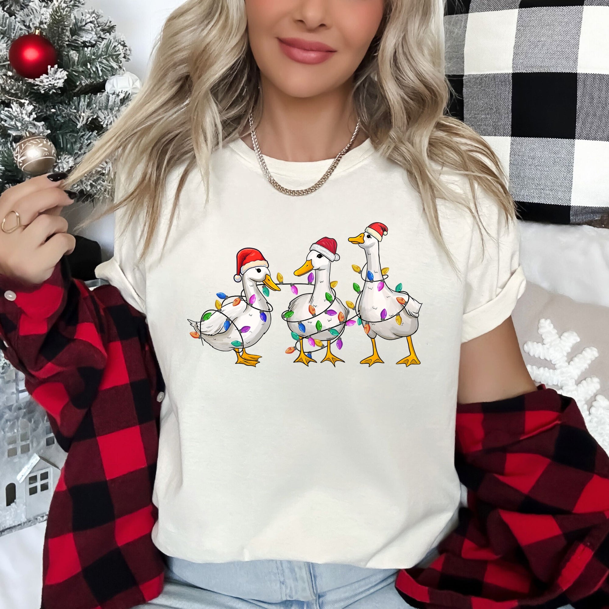 Adorable Christmas Ducks, Santa, Farmlife Super Soft Tees