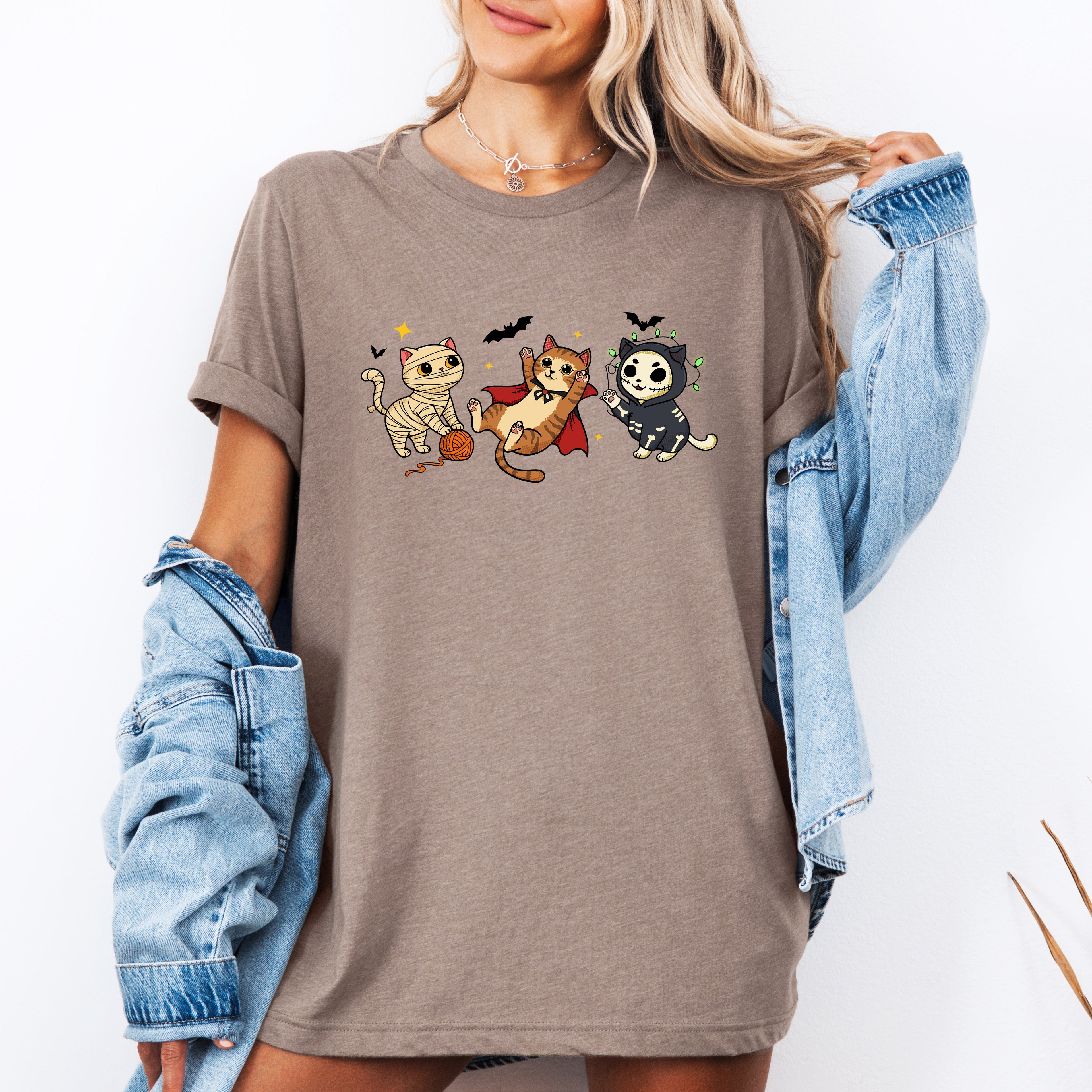 Adorable Halloween Cats, Cute, Fall, Autumn, Costume, Tshirt