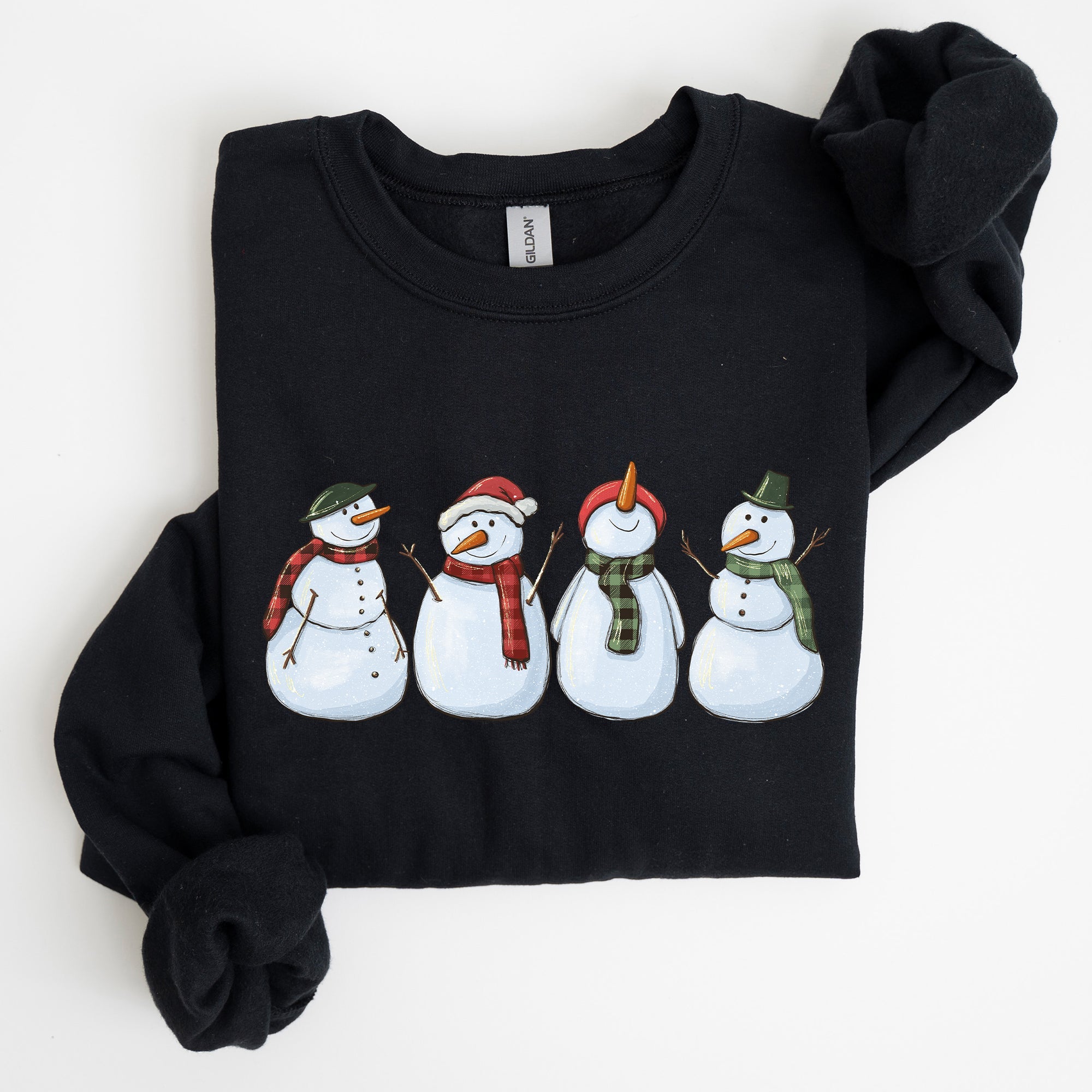 Adorable Snowman, Christmas, Winter, Santa, Xmas Sweatshirt