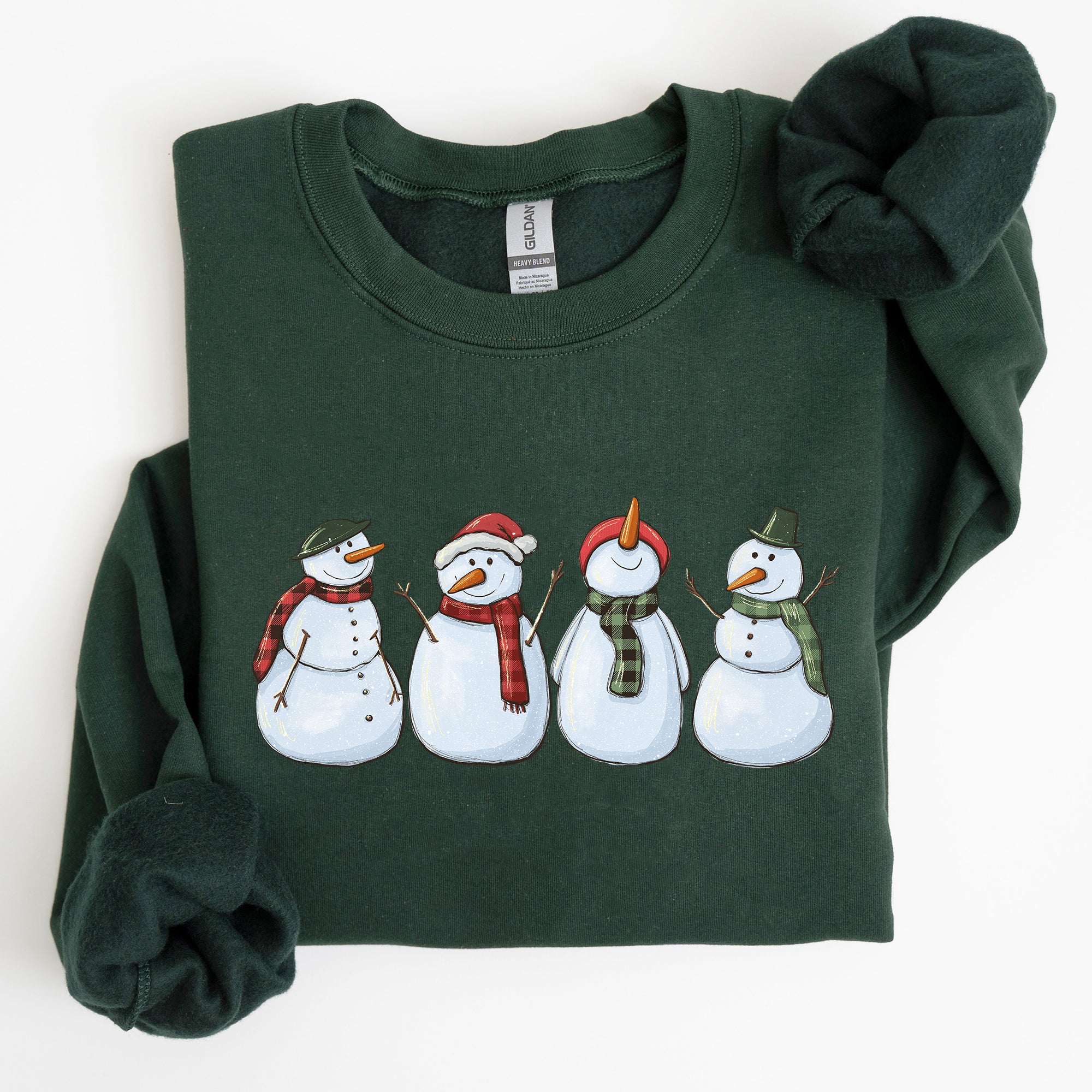 Adorable Snowman, Christmas, Winter, Santa, Xmas Sweatshirt