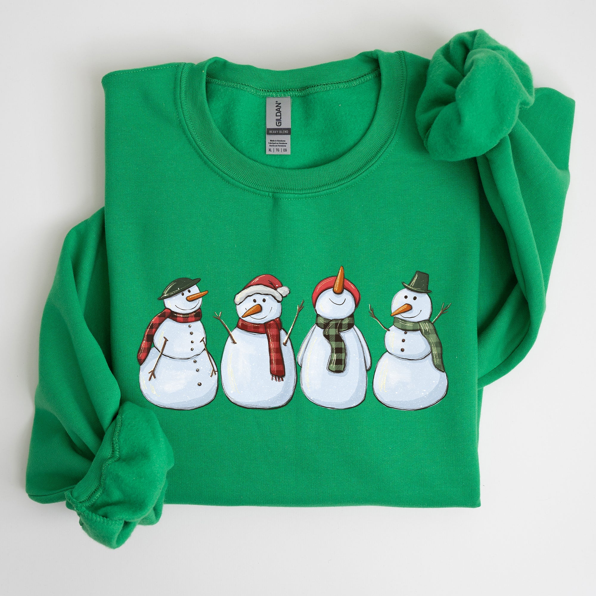Adorable Snowman, Christmas, Winter, Santa, Xmas Sweatshirt