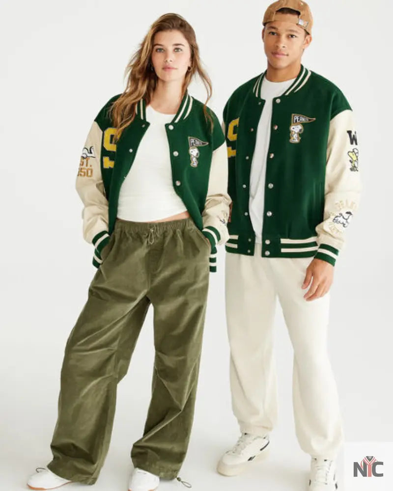 Aéropostale Snoopy Varsity Jacket Clanton Jacket