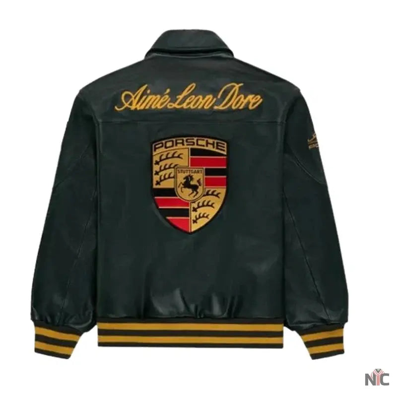 Aime Leon Dore × Porsche Leather Jacket Clanton Jacket