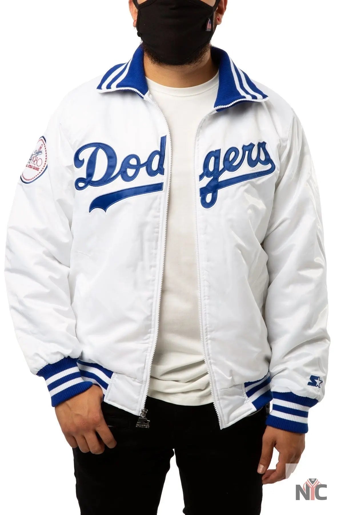 All Star Game LA Dodgers 1980 Satin Varsity Jacket Clanton Jacket