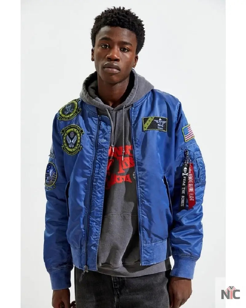 Alpha Industries L-2B Fear The Bones Battlewash Jacket Clanton Jacket
