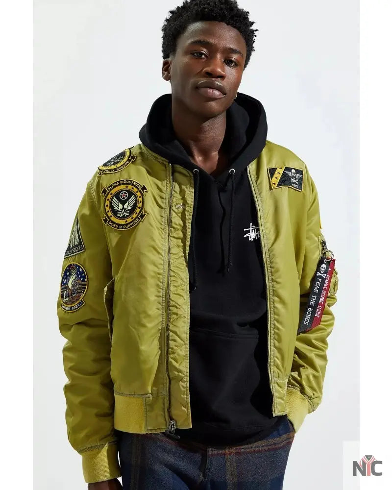 Alpha Industries L-2B Fear The Bones Battlewash Jacket Clanton Jacket