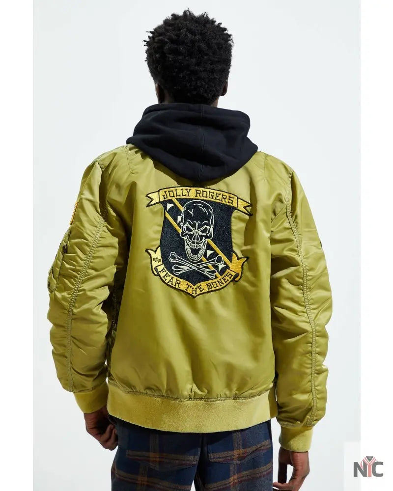 Alpha Industries L-2B Fear The Bones Battlewash Jacket Clanton Jacket