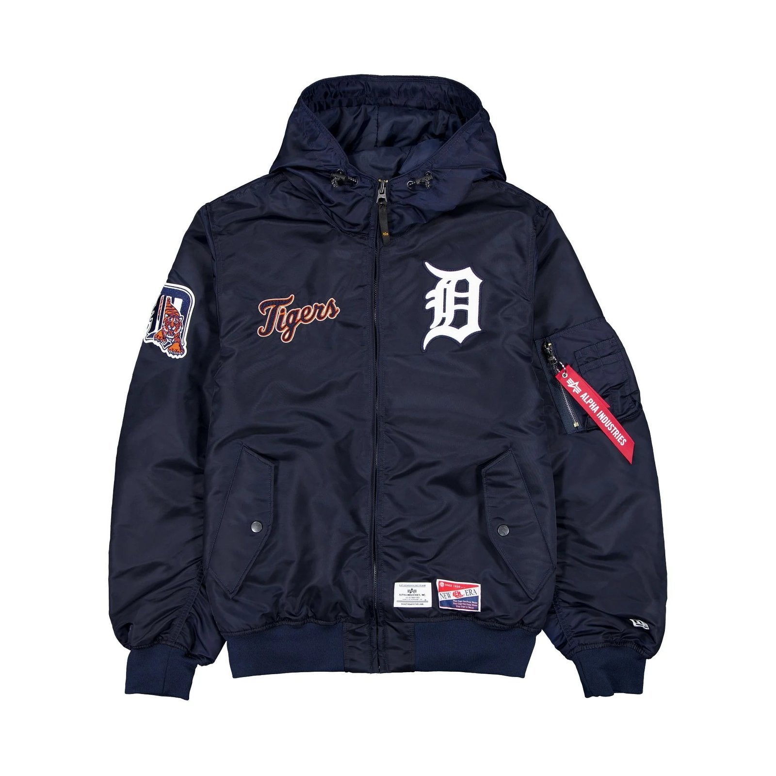 Alpha Industries L-2B Hooded Detroit Tigers Bomber Jacket