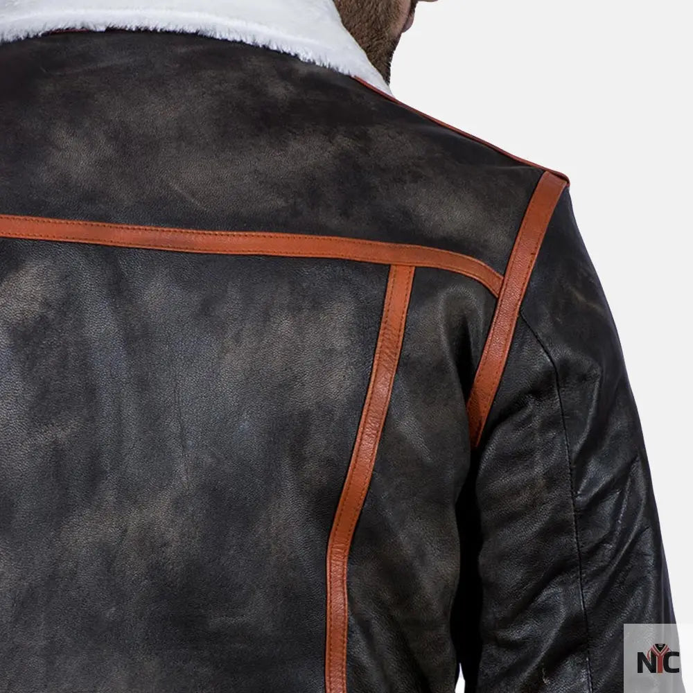 Alpine Brown Fur Leather Jacket Shopotiny