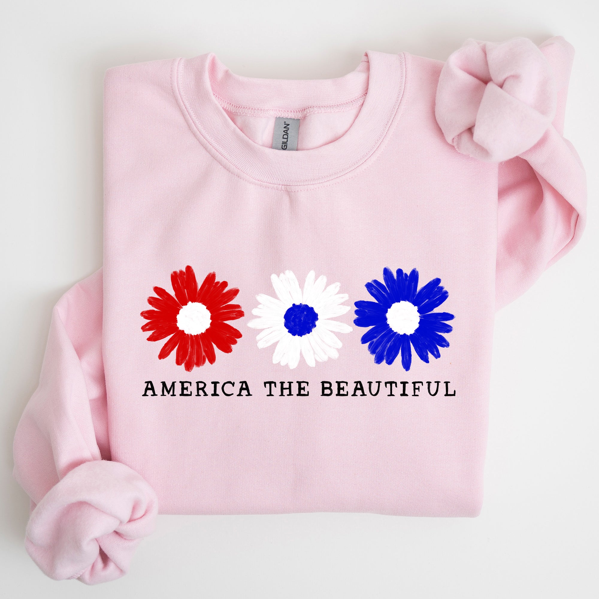America The Beautiful, Red White Blue, Patriotic Sweatshirt