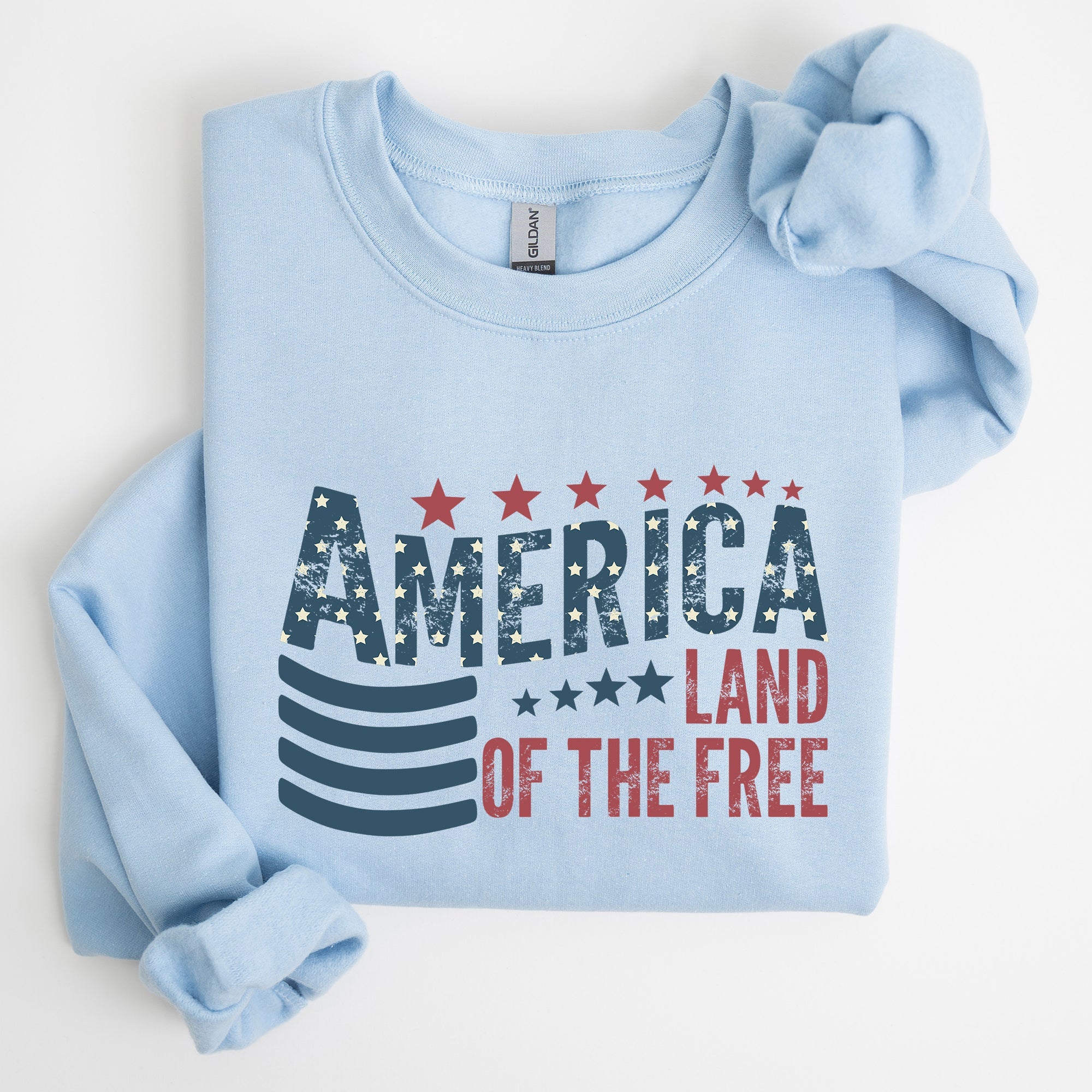 America, Flag, Land Of The Free, Patriotic, USA Sweatshirt