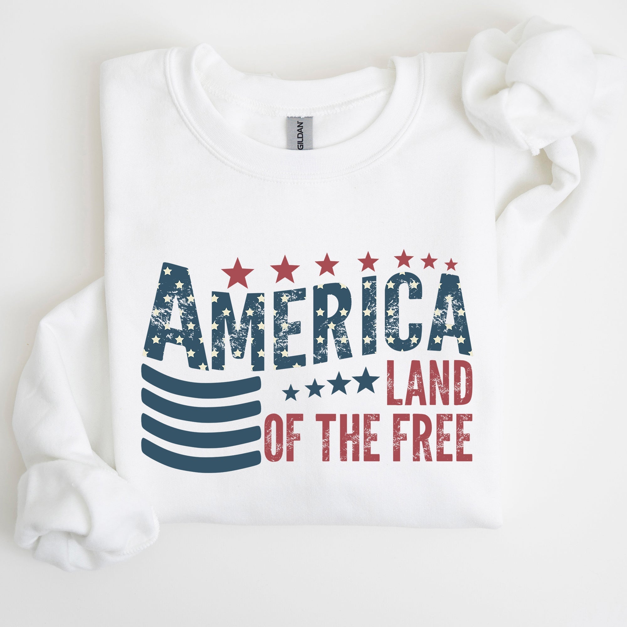 America, Flag, Land Of The Free, Patriotic, USA Sweatshirt