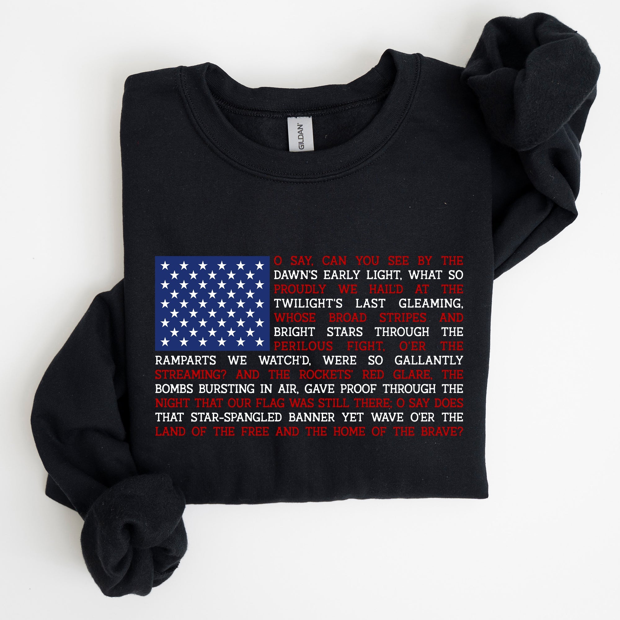 American Flag, Anthem, Patriotic, 4th of July Sweatshirt