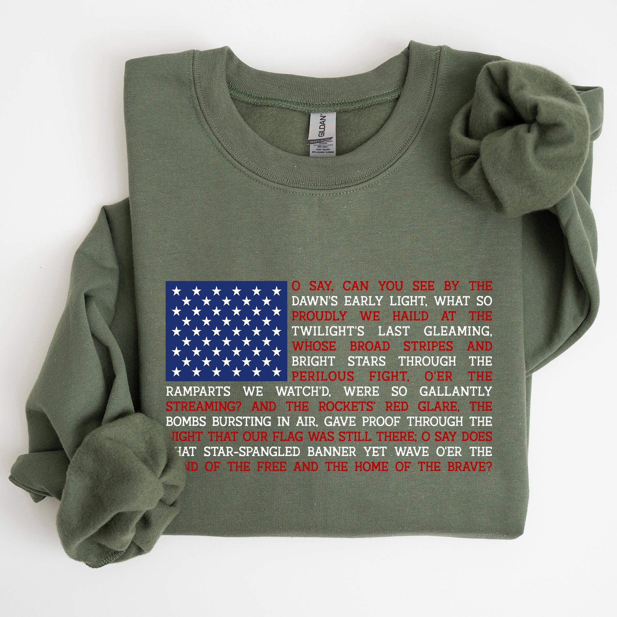 American Flag, Anthem, Patriotic, 4th of July Sweatshirt