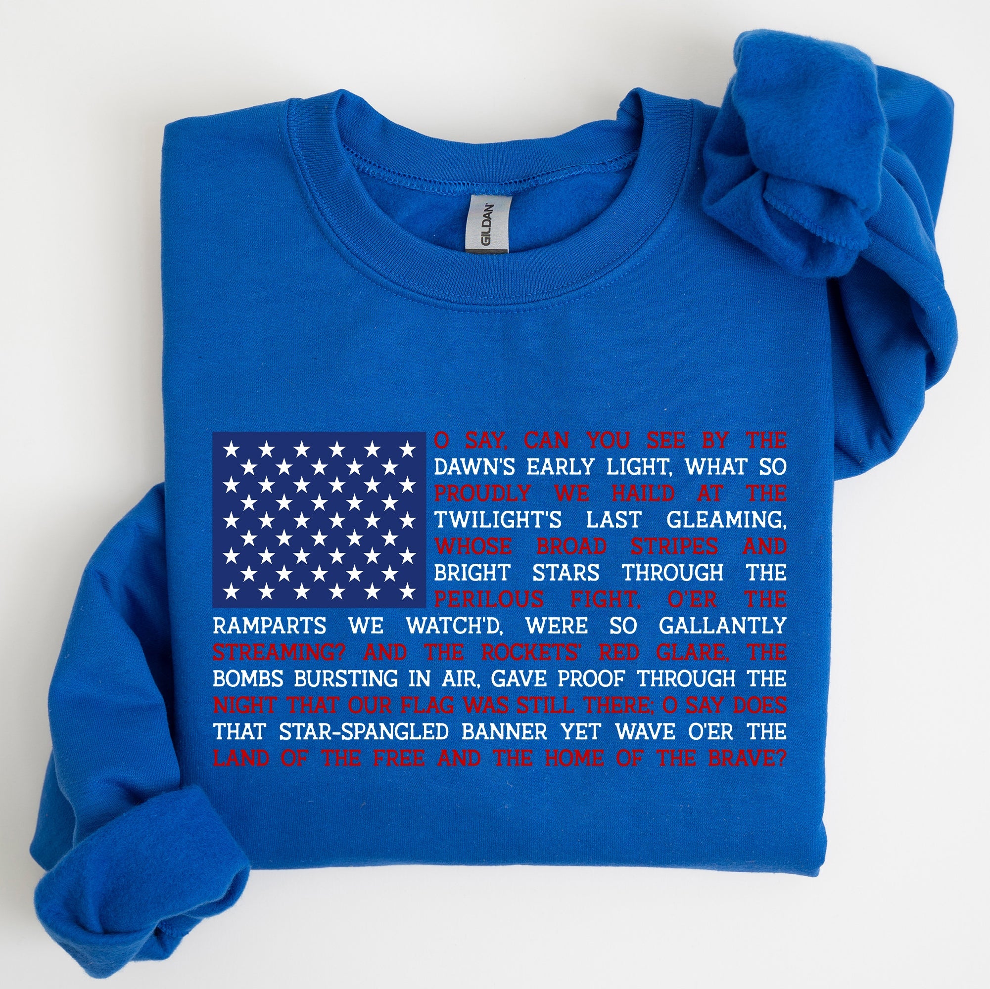 American Flag, Anthem, Patriotic, 4th of July Sweatshirt